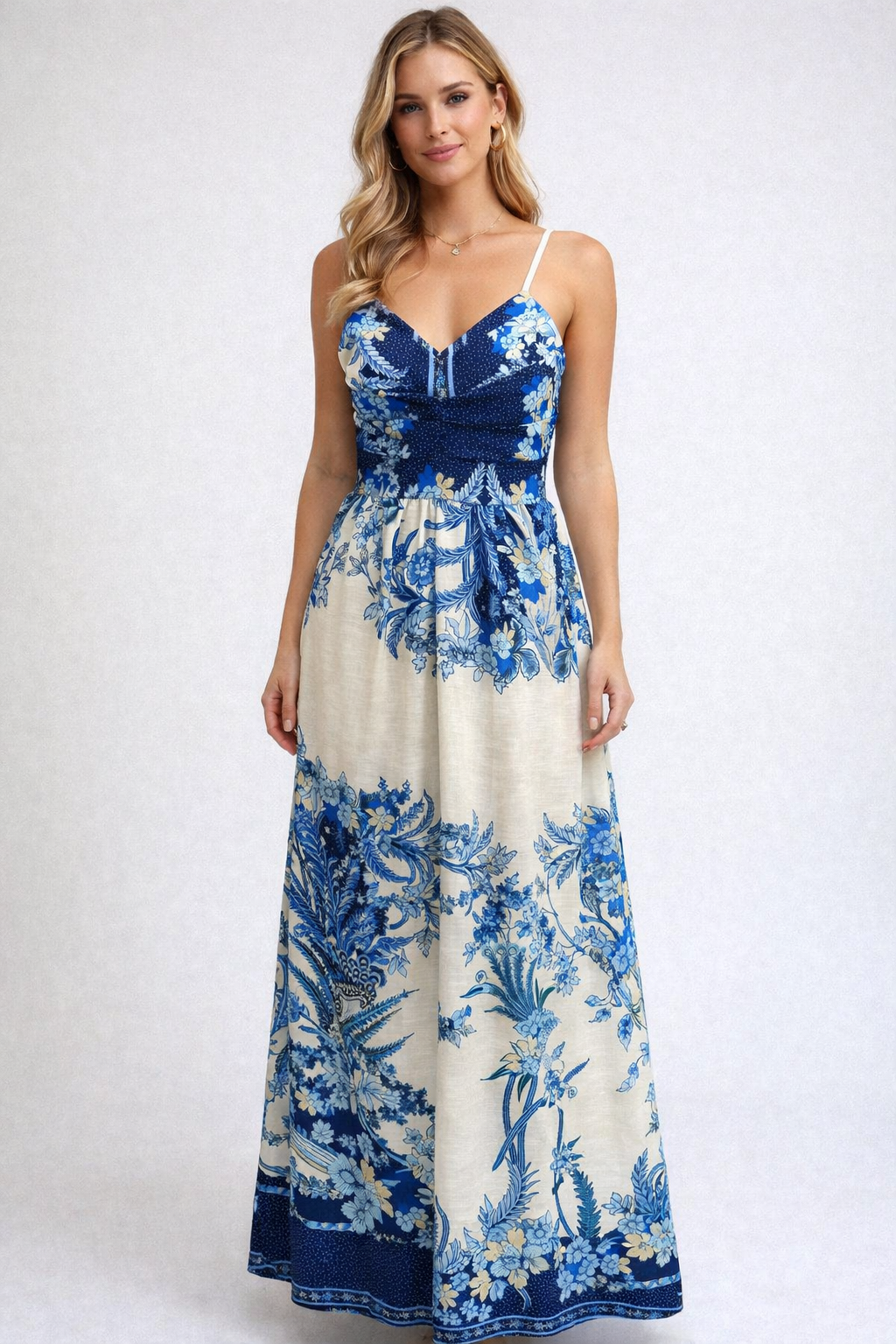 Tropical Printed Maxi Dress – Clobber Clozet