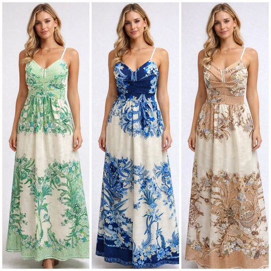 Isla Printed Maxi Dress