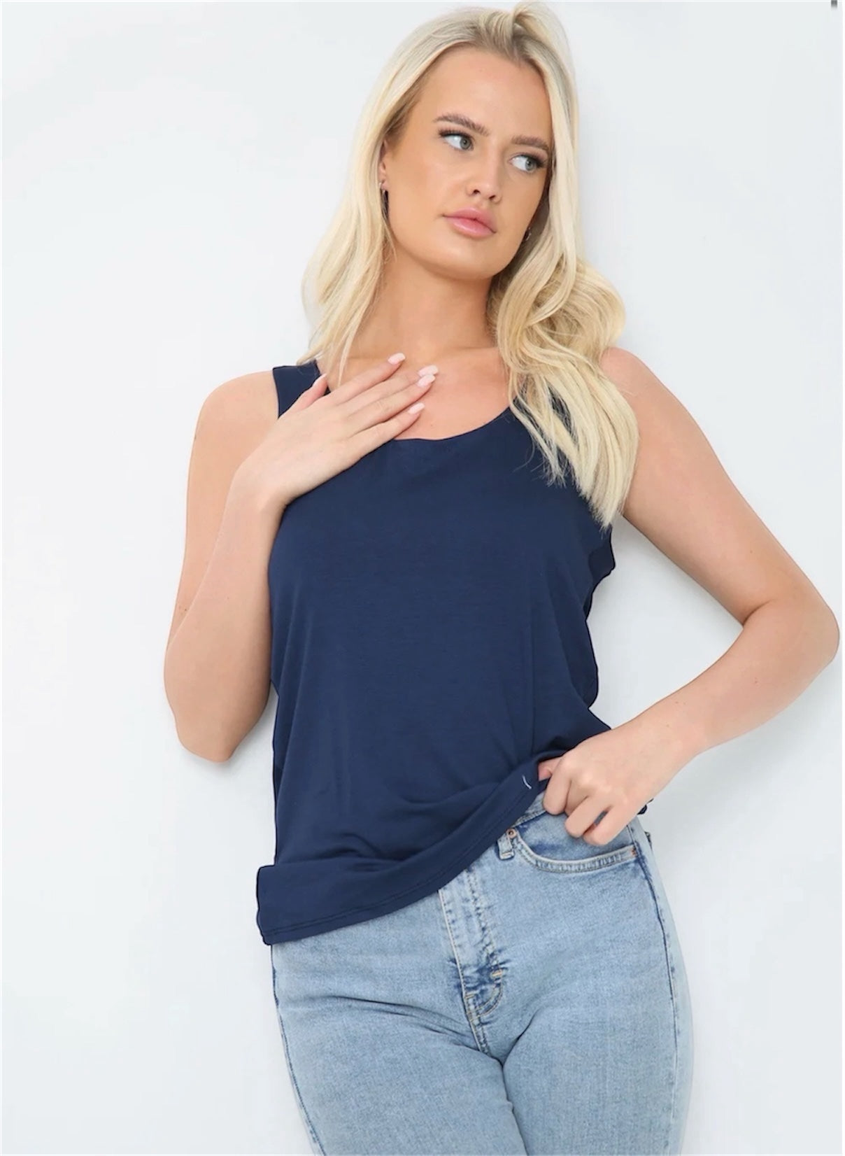 Plus Size Basic Vest