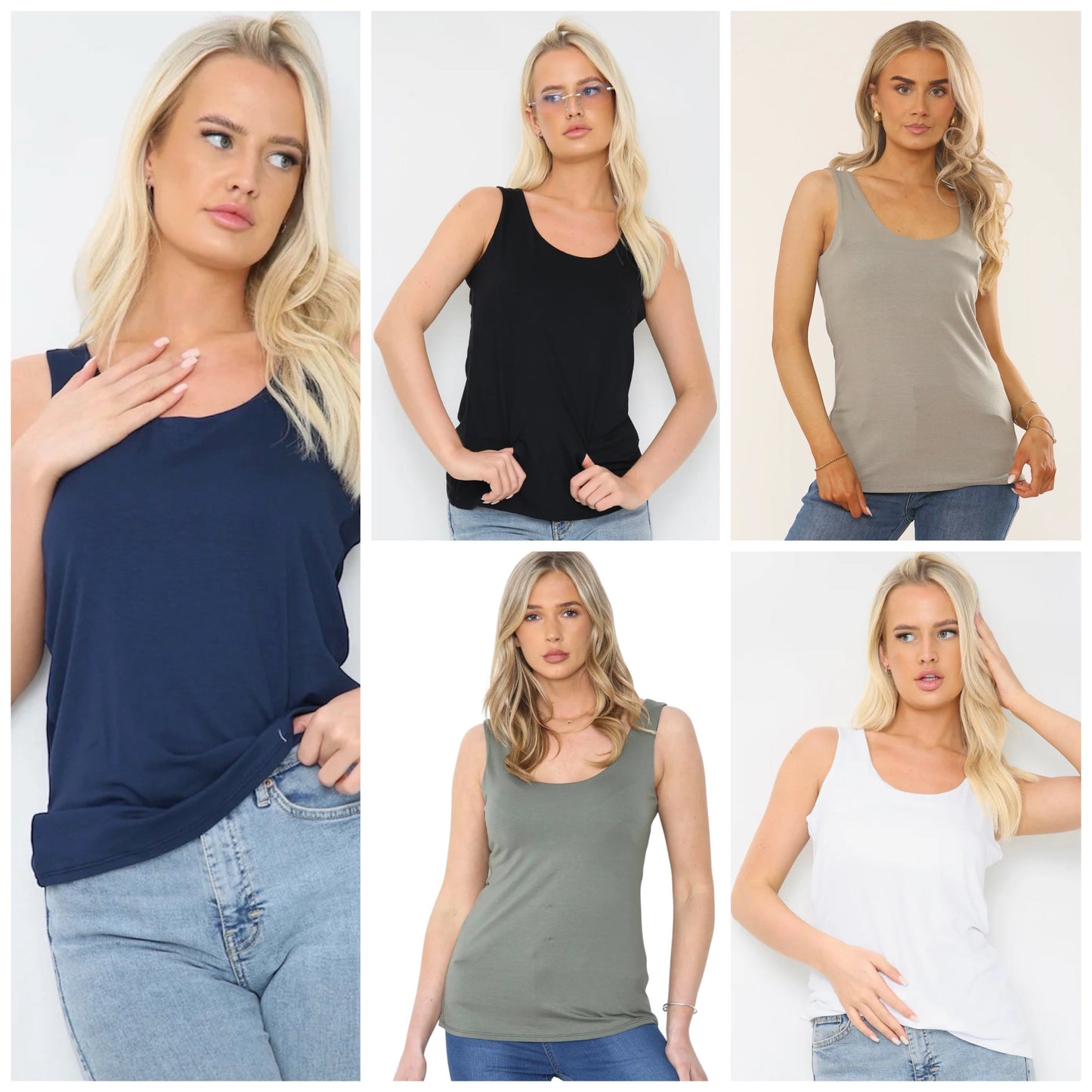 Plus Size Basic Vest
