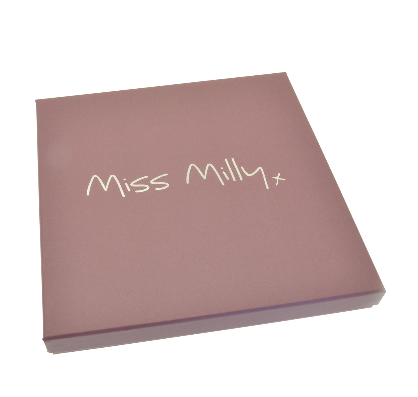 Outside view of Pink Miss Milly Large Necklace Gift Box on a white background
