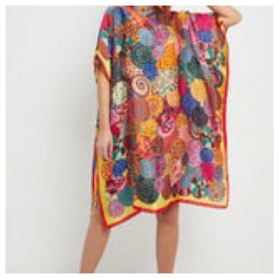 Circle Silk Beach Cover Up