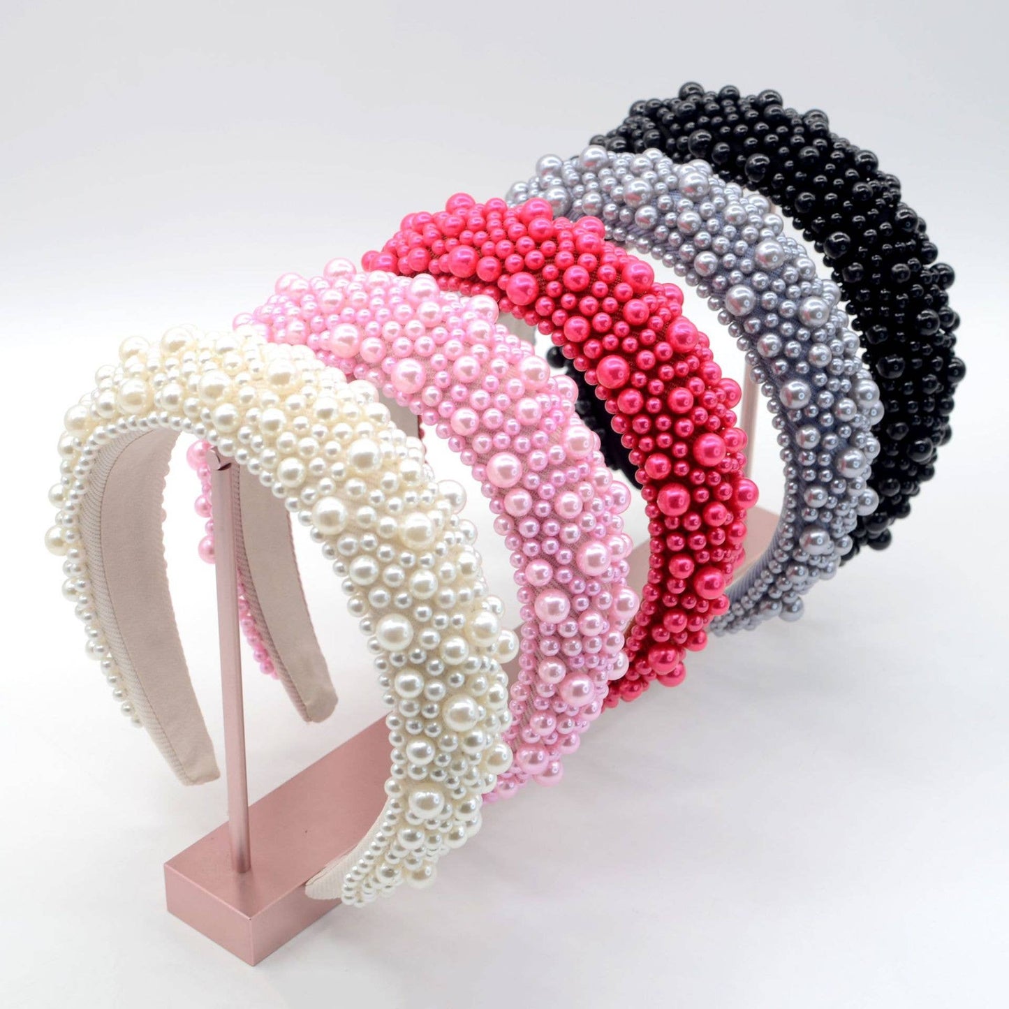 Black Chunky Pearl Headband